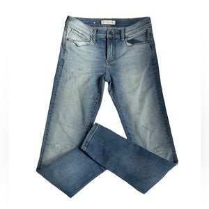 Banana Republic 2-Toned Lightly Ripped Skinny Jeans / 27 / Faded Denim / NWOT